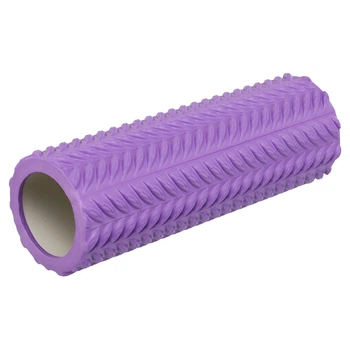 Роллер массажный для рук и ног ролик мфр Grid Line Roller Zelart 9374 длина 33см Violet