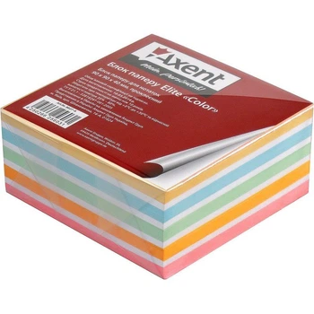 Бумага для заметок Axent, 90*90*40 мм., Elite "Color", склеенные, (8027-a)