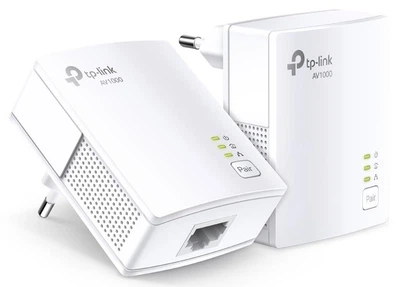 Комплект Адаптерiв Powerline TL-PA7017KIT AV1000, 1xGE, (TL-PA7017 2шт) TP-Link (teh0018050)