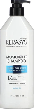 Шампунь увлажняющий KeraSys Hair Clinic Moisturizing Shampoo для сухих и ломких волос 600 мл (8801046848883)