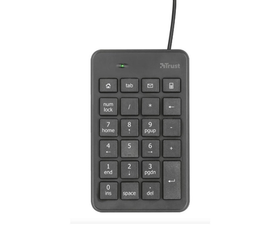 Клавіатура мембрана Trust Xalas 25486 USB-A Numeric Keypad 23 Key, USB-A, чорна TB