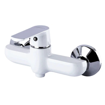 Смеситель для душа Globus Lux Laguna GLA-0105-7-WHITE, однорычажный, латунный, белый