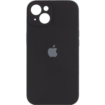 Чохол Silicone Premium case з захистом камери для iPhone 14 Full Camera Protective black 9767