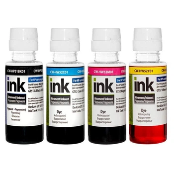 Комплект чернил ColorWay HP Ink Tank 115/315/415 4 x 100 мл BK/С/M/Y (CW-HP51/HW52SET01)
