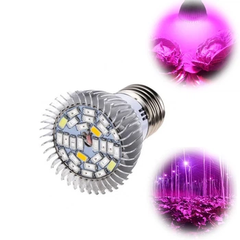 Фітолампа для рослин LED (8 Вт, E27) | Лампа повного спектра для розсади та кімнатних квітів