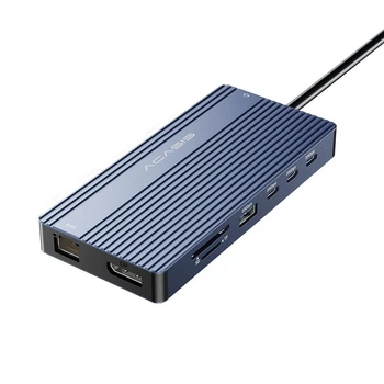 Док-станция 14-in-1 Acasis DS-0202 с HDMI 4K@60Hz, Ethernet (Серый)