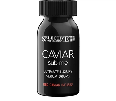 Сыворотка для волос мгновенная с красной икрой Selective Professional Serum Drops Caviar Sublime, 10 мл