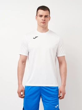 Футболка спортивна довга чоловіча Joma Combi 2XL-3XL Біла (9995042144106)