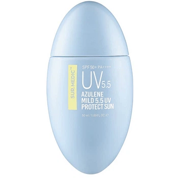 Легкий солнцезащитный крем Sur.Medic Azulene Mild 5.5 Uv Protect Sun SPF50+ PA++++ 50 мл (8809653242766)