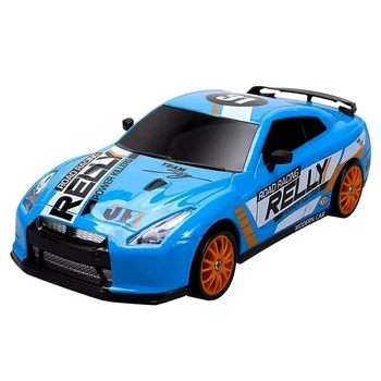 Радиоуправляемая дрифт-машинка Rally Series Nissan GT-R 4WD Blue синий полный привод (Nissan GT-R 4WD Blue)