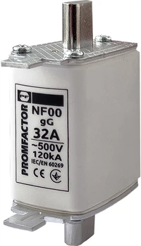 Запобіжник ножовий з плавкою вставкою Промфактор NF00.32A 500V 120kA
