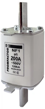 Запобіжник ножовий з плавкою вставкою Промфактор NF1.200A 500V 120kA