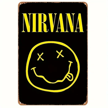 Металический постер Nirvana 30х20 см