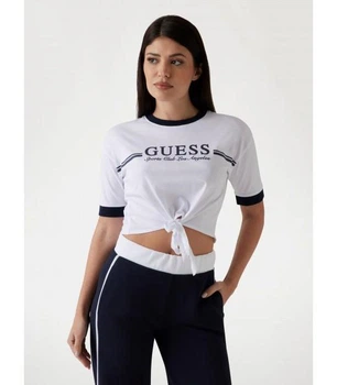 Футболка синяя надпись Guess S белый V5GI05I3Z14 505314