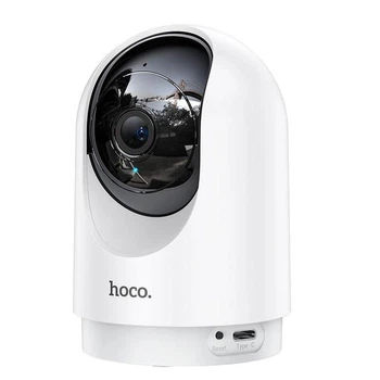 Поворотна камера відеоспостереження HOCO D1 з датчиком руху indoor PTZ HD camera 3 МП та Full HD White