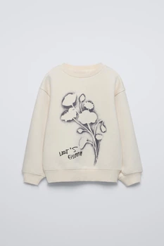 Свитшот для девочки Zara 140 размер бежевый 4805705712