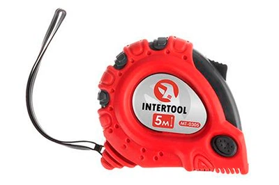 Рулетка Intertool 5 м х 19 мм супер-магніт (MT-0305)