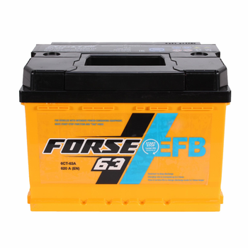 Автомобільний акумулятор FORSE EFB (+/-) 12V 63Ah (620A) Euro (AKBLU20391)