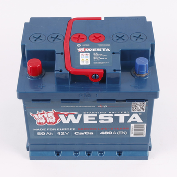 Автомобільний акумулятор WESTA Premium (+/-) 12V 50Ah (480A) Euro (AKBLU11753)