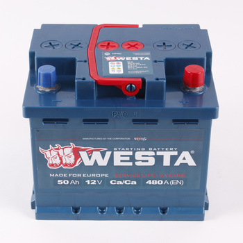 Автомобільний акумулятор WESTA Premium (-/+) 12V 50Ah (480A) Euro (AKBLU11746)