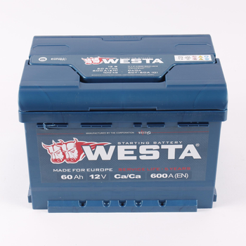 Автомобільний акумулятор WESTA Premium (-/+) 12V 60Ah (600A) Euro (AKBLU11748)