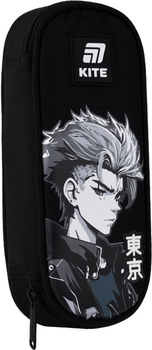 Пенал шкільний Kite Anime Boy 22x8.5x4.5 см Чорний (K25-599-12)
