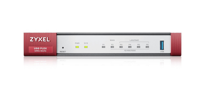 Міжмережевий екран ZYXEL USG FLEX 100 (USGFLEX100-EU0111F) Grey/Red