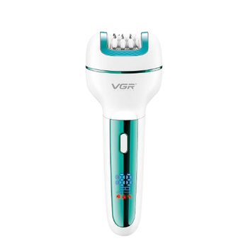 Эпилятор 3 в 1 VGR V-732 3 насадки/600mAh/IPX5/LED display/Green (00000010663)