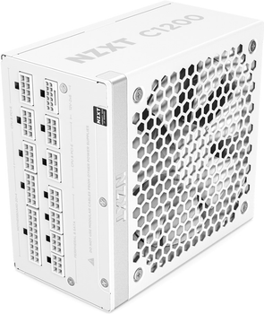 Блок питания NZXT ATX 3.X 1200 Watt 80 Plus Gold Fully Modular Low-Noise Power Supply EU White (PA-2G2BW-EU)