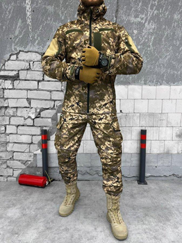 Тактический костюм Softshell Tactical Guard с липучками под шевроны Пиксель M