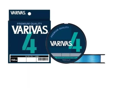 Шнур Varivas PE Line X4 Water Blue 150 m 4.53 kg 0.128 mm 0.6 (1102-VA 13601)