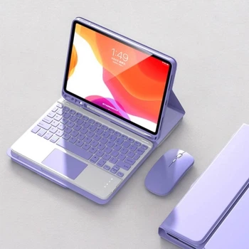 Чохол-клавіатура CaseFashion в комплекті з мишкою для iPad 11 (A16) (2025) Purple