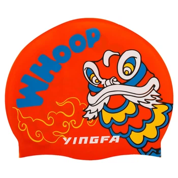 Шапочка для плавания детская силиконовая Yingfa Junior 0012-1 Red-Blue