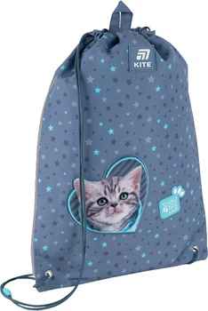Сумка для взуття Kite Studio Pets 46x33 см Сіро-блакитна (SP25-600M-2)