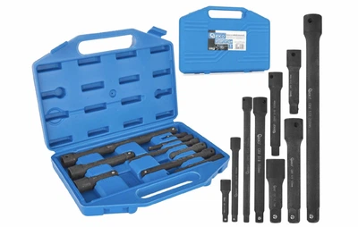 Набор ударных удлинителей 1/4", 3/8", 1/2" CrV, 9 шт. Geko (G10531)