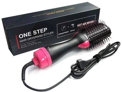 Фен - щётка для волос One Step Hair Dryer and Styler 3 в 1 Черная