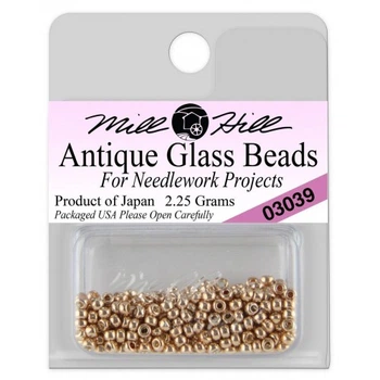Бісер для вишивки Mill Hill Antique Glass Seed Beads Античне шампанське (03039)