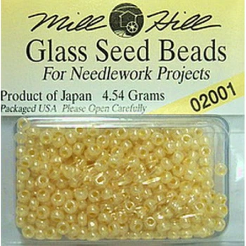 Бісер для вишивки Mill Hill Glass Seed Beads перли (02001)