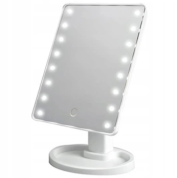 Зеркало настольное с подсветкой Large 16LED Mirror для макияжа, Белый
