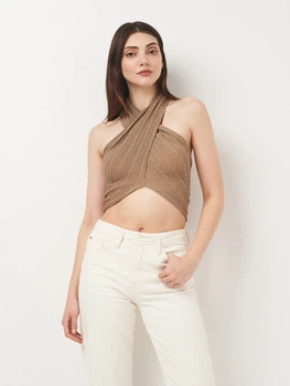 Футболка женская Zara 6427/233 L Золотистая (06427023303040)