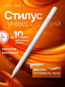 Универсальный активный стилус с дисплеем для сенсорных экранов, совместим с Apple iPhone, iPad, iOS, iOS, Android, Windows и планшетов и телефонов