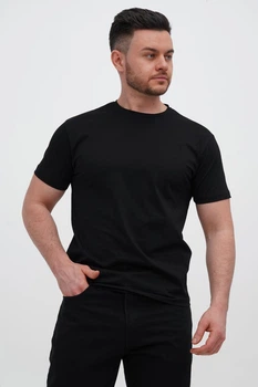 Футболка однотонная Trend Collection 616 черный (BLACK, кол.19) S
