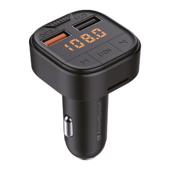 FM-трансмиттер ArmorStandart ASF1 18W QC3.0 2xUSB black (ARM82826)