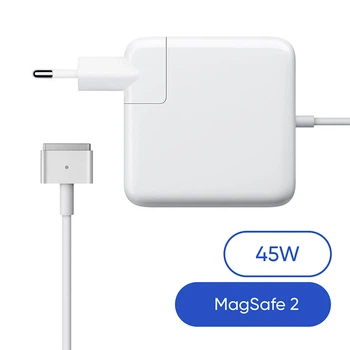 Зарядний пристрій для макбука 45W, MagSafe 2, білий блок живлення, зарядний пристрій для ноутбука + магнітний кабель, швидка зарядка, адаптер живлення Apple MacBook (ARS31320)