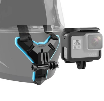 Кріплення Triple екшн камери для мото шолома GOPRO SJCAM XIAOMI та інших
