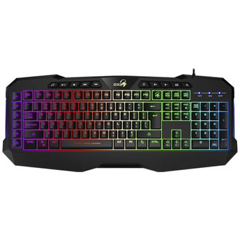 Игровая клавиатура Genius Scorpion K11 Pro, Black, USB, "дышащая" RGB подсветка, 12 мультимедийных кнопок, 1.8 м
