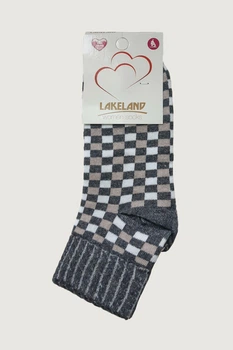 Носочки Lakeland 36-40 Серая шахматка (112104)