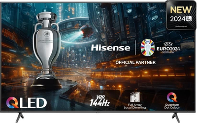 Телевизор 85 дюймов Hisense 85E77NQ PRO (4K Smart TV QLED 144Hz 50W — W25-AA2383) Б/У