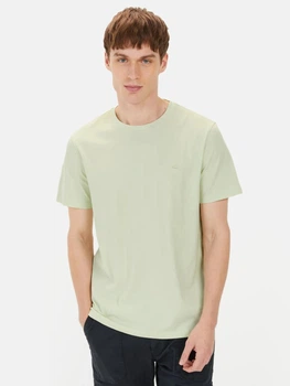 Футболка хлопковая длинная мужская Camel Active T-Shirt 1/2 Arm 409700-5T01-70 XL Светло-зеленая (4064478971619)