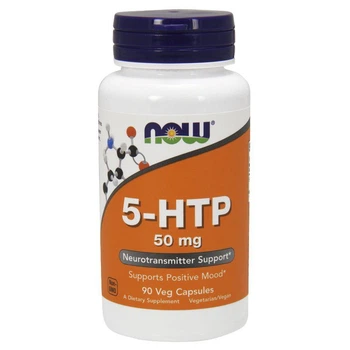 Антидепрессант Now Foods 5-HTP 50 мг 90 капсул